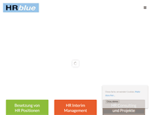 Tablet Screenshot of hrblue.com